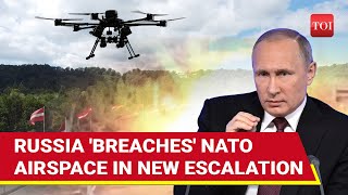 Big Escalation As Russian Aircraft Projectiles Breach NATO Airspace We Must Act  Watch [upl. by Ahseinaj227]