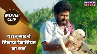 यश कुमार ने निभाया इंसानियत का फर्ज  Janwar Aur Insaan  Yash Kumar Nidhi Jha  Bhojpuri Movie [upl. by Dynah]