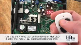 HBopeners Hekopener Easyswing en Granswing  Handzender knoppen instellen [upl. by Osmo517]