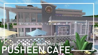 Bloxburg  Pusheen Cafe Full Tour [upl. by Pip]