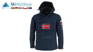 Geographical Norway Target blue  Softshell Ski jacket men  SkiWebShop [upl. by Airitac241]