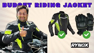 Best And Budget Riding Jacket and Gloves for Travelling RYNOXGEARYouTube  Riding jacket review [upl. by Lambard]