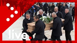 LIVE Addio a Davide Rebellin i funerali a Lonigo VI diretta video [upl. by Nennahs]