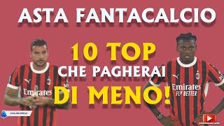 10 TOP PLAYERS che PAGHERAI DI MENO allasta FANTACALCIO [upl. by Pascoe792]