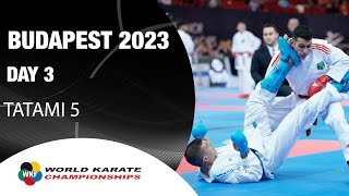 KARATE World Championships  Day 3 – Tatami 5  WORLD KARATE FEDERATION [upl. by Unity]