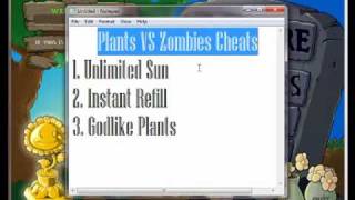 Plants VS Zombies Cheats Unlimited SunInstant RefillGodlike Plants [upl. by Aidiruy]