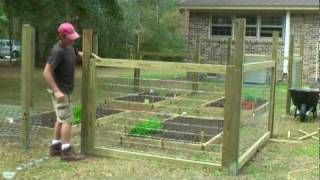 How to build a simple garden fence [upl. by Yrram]