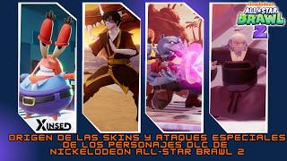 Origen de las Skin y Ataques Especiales de Nickelodeon AllStar Brawl 2 DLC  Referencias [upl. by Annaohj381]