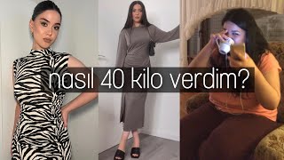 NASIL 40 KİLO VERDİM I kilo verirken bir günde ne yedim günlük vlog [upl. by Aphrodite369]