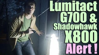 Ultimate Lumitact G700 LED Tactical Flashlight and Scam Review Comments on Shadowhawk X800 [upl. by Ayat748]