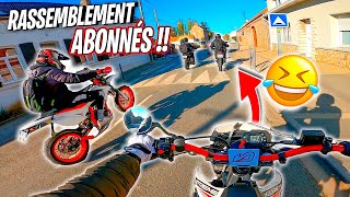 BALADE AVEC DES ABONNÉS EN MOTO C’EST DES MALADES  😂 80top70alu50top [upl. by Sixla]