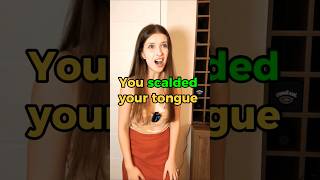 When you burn your tongue with hot liquid learnenglish english comedy funny vocabulary pov [upl. by Wilhelmina]