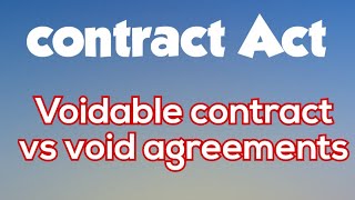 Contract act chapter 2 section 10 to 15 Void and voidable contractcreatorpriyawithlaw2303 [upl. by Acemat]