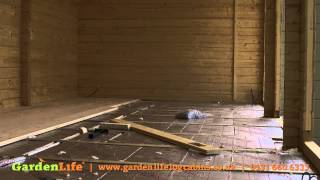 Adding insulation and floorboards to a garden summerhouse [upl. by Horatia917]