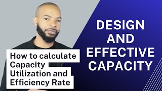 Design Capacity and Effective Capacity  Calculating Capacity Utilization and Efficiency Rate [upl. by Elsie628]