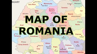 MAP OF ROMANIA [upl. by Aniteb996]