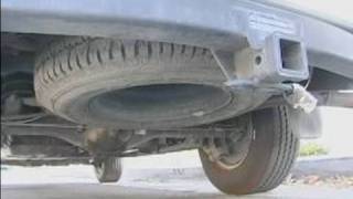 How to Change A Flat Tire  How To Remove A Spare Tire [upl. by Ahsinauj938]