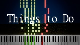 things to do  alex g  PIANO TUTORIAL [upl. by Adlemi114]