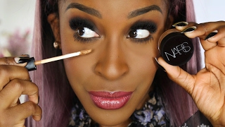 NARS Soft Matte Complete Concealer Vs Radiant Creamy Concealer  Jackie Aina [upl. by Tedi]