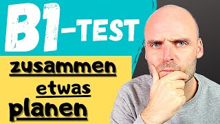 DTZ Telc B1 Mündliche Prüfung Teil 3  etwas zusammen planen  Deutsch lernen [upl. by Aimet599]