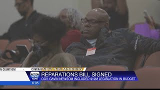 California budgets up to 12 million for reparations bills [upl. by Sul]