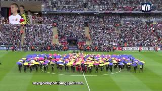 2011 UEFA Champions League Final Opening Ceremony Wembley Stadium London [upl. by Noet578]