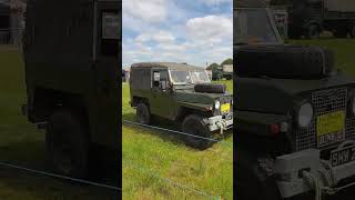 Military vehicles Land Rover lightweight one tonne AEC Matador Broyle show 2024 [upl. by Brogle684]