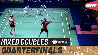 EAST VENTURES Indonesia Open 2022  WatanabeHigashino JPN 3 vs GicquelDelrue FRA  QF [upl. by Ynafets]