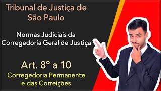 Tribunal de Justiça de São Paulo  Normas da Corregedoria Geral  Art 8º a 10 [upl. by Clerk]