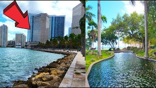 Bayfront Park Miami Florida Walking Tour [upl. by Sachsse]