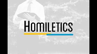 HOMILETICS  CLASS 2  PRJAMES EDWARD  THUNDER THEOLOGICAL INSTITUTE [upl. by Kcim]