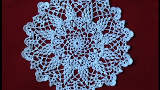 Crochet Grape Harvest Doily Part1 [upl. by Pincas589]