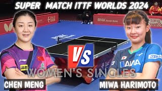 Chen Meng vs Miwa Harimoto ITTF Worlds 2024 Busan [upl. by Duthie]