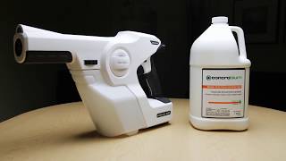 Electrostatic Sprayer  Concrobium Broad Spectrum Disinfectant [upl. by Htebasil]