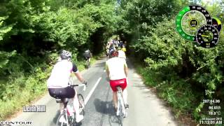 Prudential Ride London 100 Climbs Newlands Corner Leith Hill amp Box Hill [upl. by Melisande]