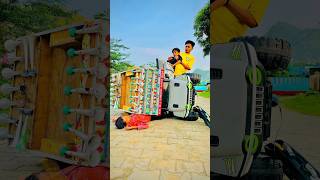 Mini dj ke andar fus gya😱😱 new mini dj sound setup  Amazing power big dj truck driver [upl. by Leveroni509]