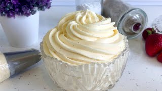 Сливочный Крем Дипломат  Пломбир для торта или эклеров  Pastry cream Diplomat for Cake [upl. by Edny]