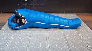 이지스맥스 G3 long 백패킹 동계침낭  aegismax g3 down sleeping bag [upl. by Ztirf]