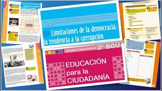 Ciudadanía 2º BGU I Limitaciones de la democracia la tendencia a la corrupción [upl. by Angele324]