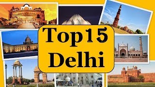 Delhi City Tour  Famous 15 Tourist Places in Delhi [upl. by Anaeg]