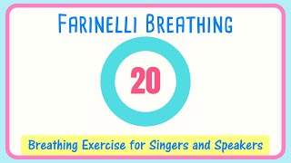 Farinelli Breathing Exercise for Singers  20 Second  Breath Management [upl. by Hogan]