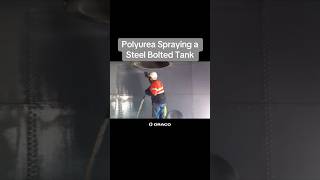 Polyurea Spraying a Steel Bolted Tank [upl. by Githens]