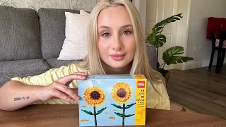 Lego Sunflower Building ASMR 🌻 relaxing [upl. by Aibsel]