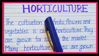 What is Horticulture  Definition of Horticulture  Horticulture kise kahate hain [upl. by Cawley]