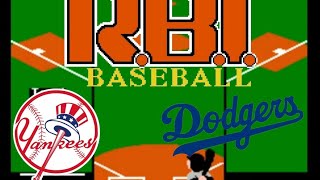 RBI Baseball 2024 NES Gameplay  Yankees vs Dodgers [upl. by Kwei]