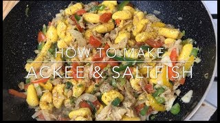 HOW TO MAKE ACKEE AND SALTFISH  TERRIANN’S KITCHEN [upl. by Annairdua]