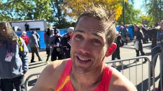 CJ Albertson after running 210 for 10th at 2024 NYC Marathon [upl. by Magnusson339]