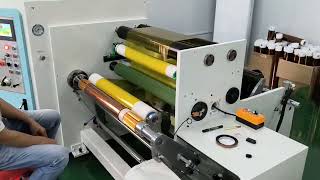 Polyimide PI High Temperature Tape Rewinding Machine XW801FPI [upl. by Aieken]