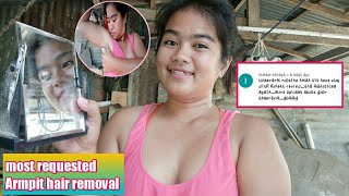 Most requested Armpit hair removal Maasim nga ba ang kilikili ko  ChensVlog❤ [upl. by Attenaj]