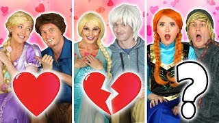 DISNEY PRINCESSES ELSA VS ANNA VS RAPUNZEL BOYFRIEND TAG Totally TV [upl. by Arch]